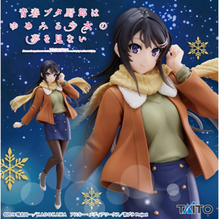 แท้ / Lot 🇯🇵  Rascal Does Not Dream of a Dreaming Girl Coreful figure Mai Sakurajima Winter clothes ver.