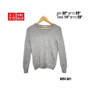 Uniqlo sweater S เสื้อไหมพรมยูนิโคล่ อก 32 D257.b21