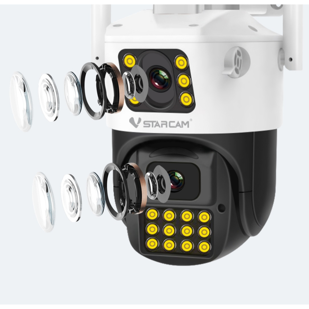 Vstarcam CS663DR CS621DR (เลนส์คู่)  C622DR กล้องวงจรปิดไร้สาย  3MP Outdoor ภาพสี ตรวจจับคน เตือน