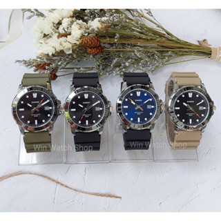 นาฬิกา Casio แท้100% รุ่น MTP-VD01 นาฬิกาผู้ชายสายเรซิ่น กันน้ำ 50 เมตร-ของแท้ 100% รับประกันสินค้า 1ปี