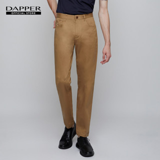 DAPPER กางเกงลำลอง แบบ 5-Pockets ทรง Comfort-Fit สีคาราเมล (TC2C1/602SP)