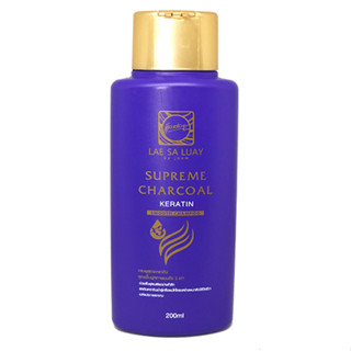 H2 : แชมพูแลสลวย LAE SALUAY Supreme Charcoal Keratin Smooth Champoo 200 ml. ราคาส่งถูกๆ W. 250 รหัส H2