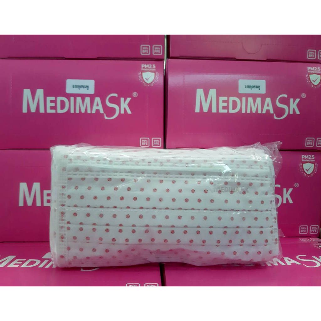 Dot Medimask Facemask ASTM LV.1 หน้ากากอนามัยลายจุด