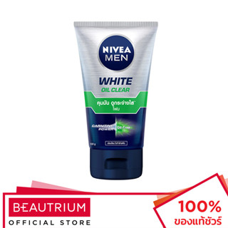 NIVEA Men White Acne-Oil Control Foam ผลิตภัณฑ์ทำความสะอาดผิวหน้า 100g