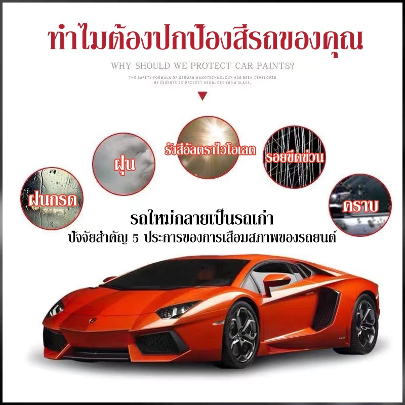 รถเก่าเปลี่ยนเป็นรถใหม่ใน3วินาที น้ำยาเคลือบแก้ว น้ำยาเคลือบสีรถยนต์ น้ำยาขัดเงารถ น้ำยาเคือบแก้ว เคลือบเงารถ 500ml thumbnail 6