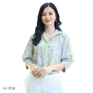 MIKIKO Shirt MI-H1918 โคโม่ จินจีร่า แขนยาว IGPU22-11