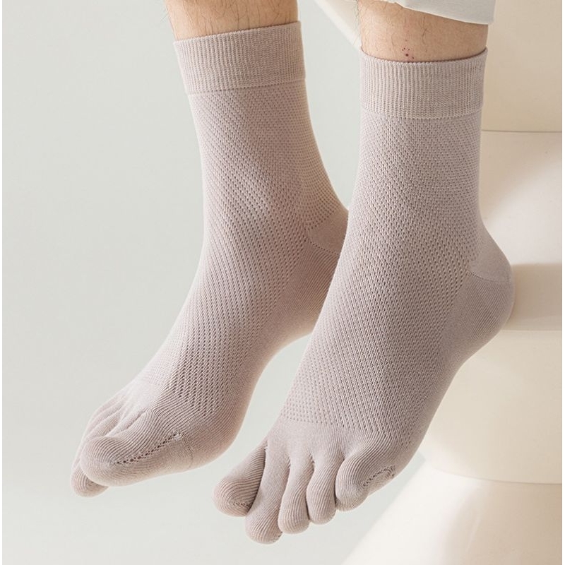 M93-ถุงเท้าแยกนิ้วคอตตอน เบอร์ 39-46 ผ้าระบายความร้อน ลดอับชื้น