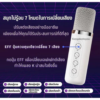 ลำโพงบลูทูธ YS-219 / YS-219BT พร้อมไมโครโฟนไร้สาย 2 ตัว รองรับ Bluetooth USB TF Card AUX ลำโพงคาราโอเกะแบบพกพา