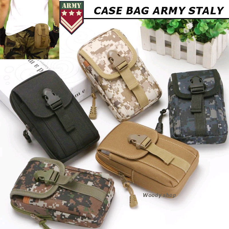 ARMY CASE BaG's เคสกระเป๋าใส่โทรศัพท์ ใส่มือถือคาดเอว่ พร้อมส่ง