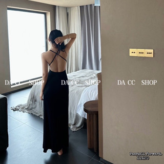 🇰🇷New🇰🇷  Korea sexy back maxidress Dressยาวเซ็กซี่หลัง ทรงเข้ารูปใส่สวย