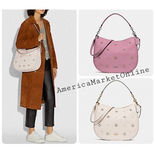 กระเป๋าหนัง COACH/ ELLE HOBO WITH ALLOVER STUDS (COACH F73208)