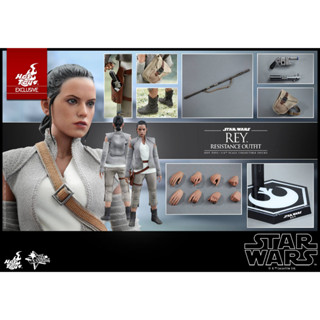 Hot Toys MMS377 &amp; MMS390 Rey Resistance Outfit and  Luke Skywalker Star WarsThe Force Awakens 1/6 โมเดล ฟิกเกอร์ ของสะสม