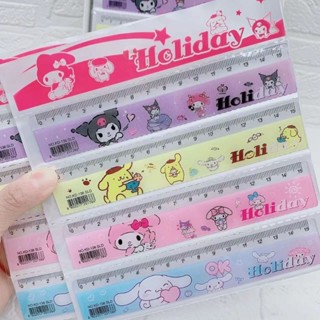 พร้อมส่ง!ไม้บรรทัดลายการ์ตูน sanrio ขนาด15cm น่ารักมาก