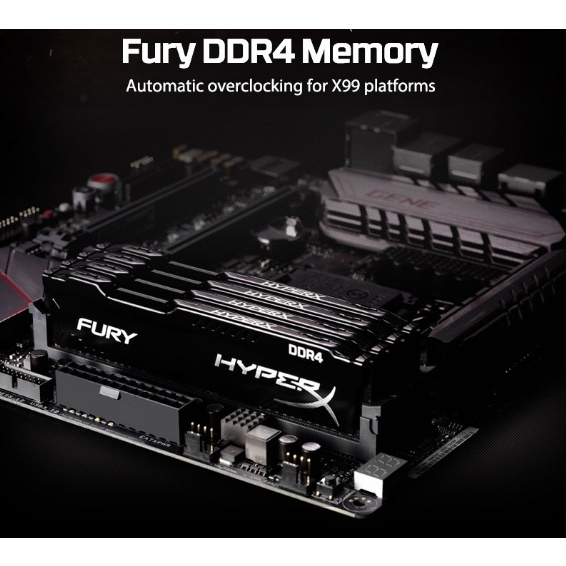 【การจัดส่งในกรุงเทพฯ】หน่วยความจำเดสก์ท็อป Kingston HyperX FURY 4GB 8GB 16GB DDR4 PC 2400 2666 3200Mhz 288Pin PC4 DIMM