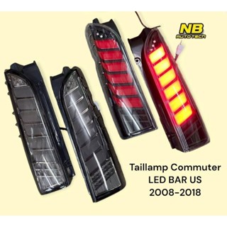 ไฟท้าย รถตู้ commuter LED BAR ลาย US ไฟเลี้ยววิ่ง ปี2008 ถึง 2018