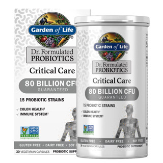 EXP.10/2023 ท้องผูกไม่ถ่าย Garden of Life Dr. Formulated Critical Care Probiotics, 80 Billion CFU, 30ct