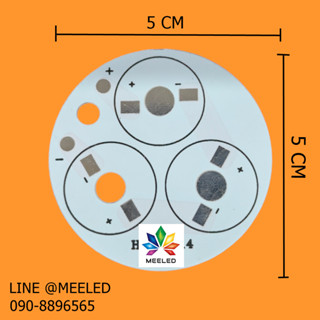 PCB หลอด LED HIGH POWER 3 ดวง