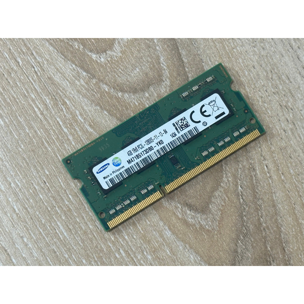 ของแท้ มือสอง สภาพดี แรมโน๊ตบุค (RAM NOTEBOOK ) DDR3L Samsung 4GB bus1600 (4GB X 1)