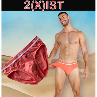 กางเกงในชาย 2xist brief สีส้ม cantalupe  sizeS,M, XL (size ฝรั่ง)