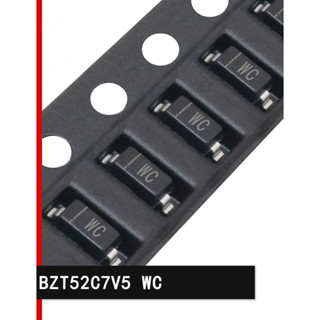 BZT52C7V5S  SOD-323 ซีเนอร์ 7.5V (#WC) แพ็ค10ตัว