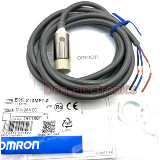 E2E-X10MF1-Z OMRON เซ็นเซอร์จับโลหะ ชนิดPNP-NO (SIZE 18M) ไฟเลี้ยง12-24VDC