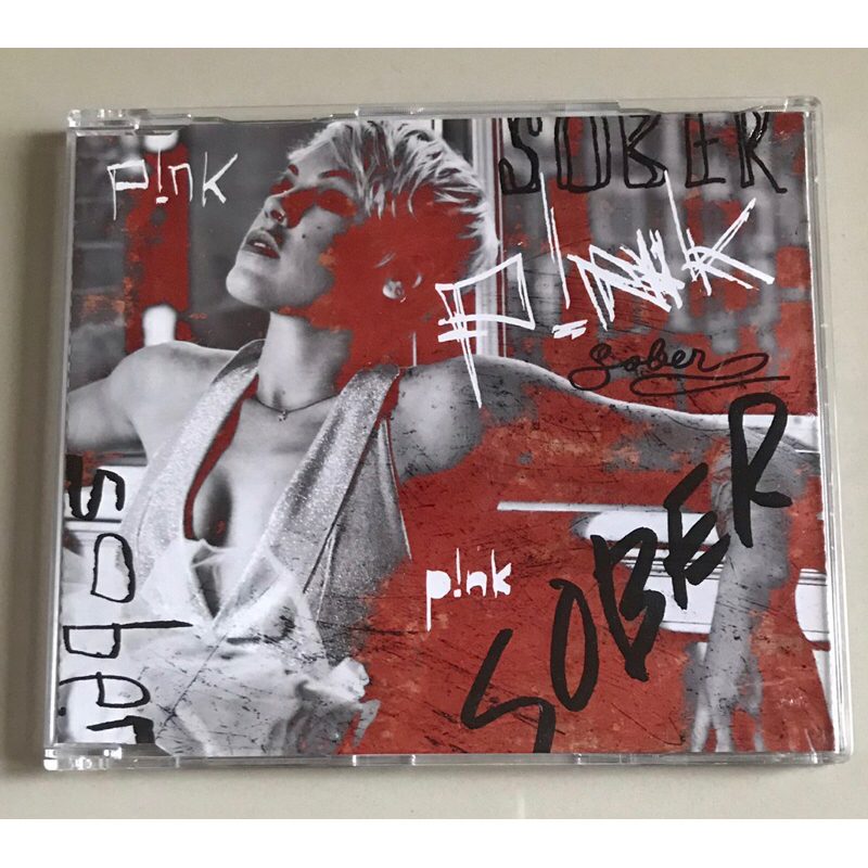 ซีดีซิงเกิ้ล ของแท้ ลิขสิทธิ์ มือ 2 สภาพดี...ราคา 250 บาท “Pink” ซิงเกิ้ล "Sober"*แผ่นหายาก Made in 