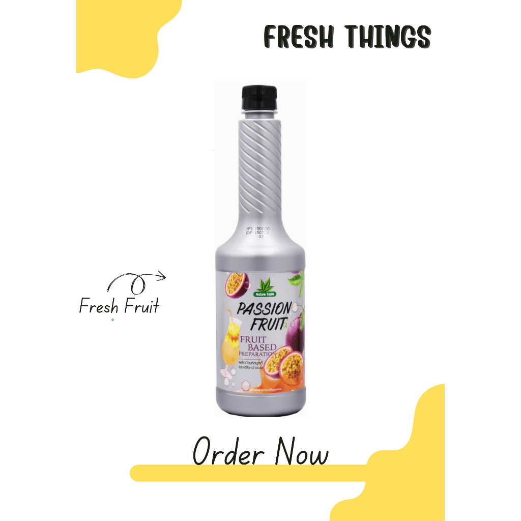 น้ำเสาวรส Nature Taste ผสมผลไม้จริง แบบขวด ขนาด 750ml