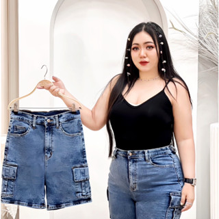 PLUS SIZE กางเกงยีนส์ขาสั้น สาวอวบ รุ่นโรน่า k3