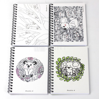 สมุดสันห่วง สมุดโน๊ต Double A ขนาด A6 40แผ่น 80แกรม ลาย Koala