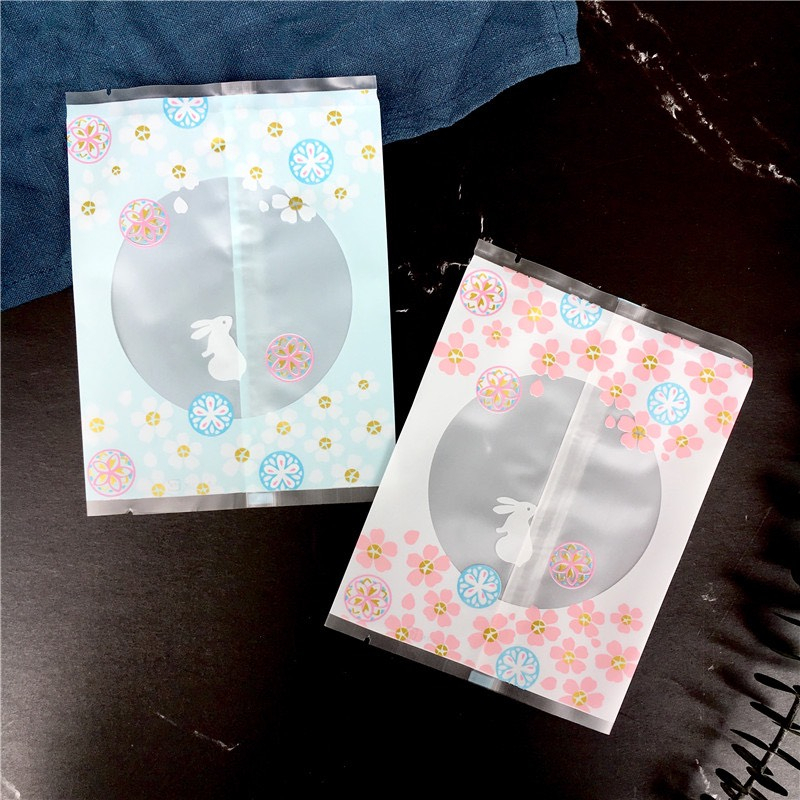 ถุงซีลลายกระต่ายดอกไม้ 11x15 /13x18 cm แพคละ 95-100ใบ