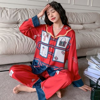 ชุดนอน Sylvie GG pajamas (premium silk satin)