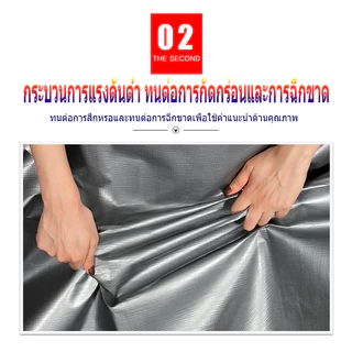 ✨ซื้อ1 แถม1✨ ผ้าใบกันแดด กันฝนอย่างดี วัสดุ PE (มีตาไก่) คลุมรถได้ รองเต้นท์กันน้ำ ขนาด 2x2 10x12ม