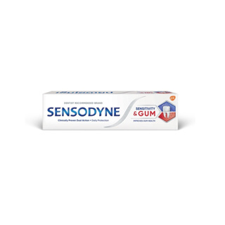 SENSODYNE SENSITIVITY &amp; GUM 100G เซ็นโซดายน์ ยาสีฟัน สูตร เซ็นซิทิวิตี้ &amp; กัม Dual Action ลดอาการเสียวฟัน และช่วยให้สุขภ