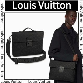 หลุยส์วิตตอง  Louis Vuitton  S-LOCK กระเป๋าเอกสาร/กระเป๋าผู้ชาย/กระเป๋าเอกสาร/กระเป๋ากล่อง/สไตล์ล่าสุด/จัดซื้อยุโรปแท้