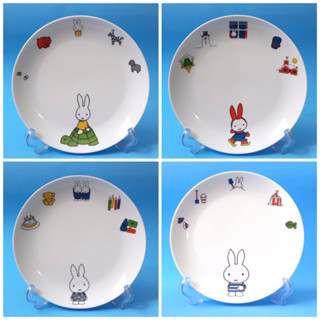 จานเซรามิค Miffy  จานมิฟฟี่ การ์ตูนน่ารักๆ งานสะสมของแท้จากญี่ปุ่น  มือ 2 งานคาร์แรคเตอร์สไตล์ญี่ปุ่น 🎏🎌