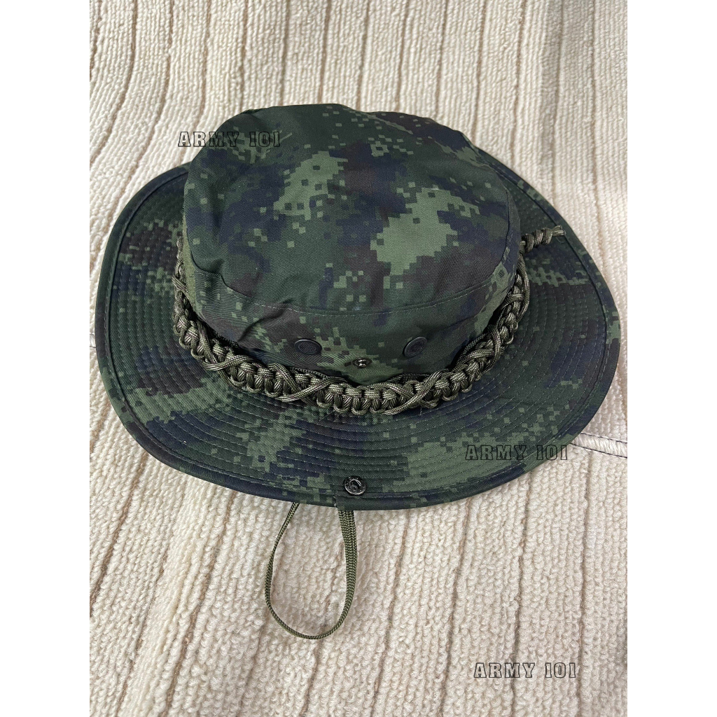 หมวกปีกสั้น ทหาร ถักเชือกพาราคอร์ส ลายพราง ทบ. ใหม่ (6AAR) มีแบบ อาร์ม รบพิเศษ เสือคาบดาบ RANGER - รูปที่ 5
