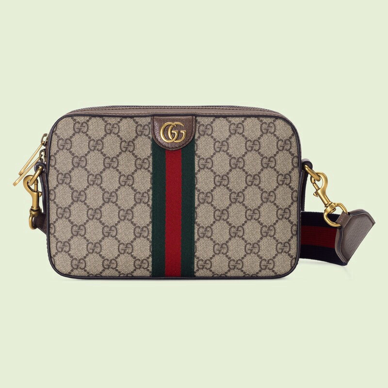 กระเป๋าสะพายคลาสสิกของผู้ชาย gucci ใหม่จัดส่งจากฝรั่งเศส/กระเป๋าสะพาย Ophidia GG