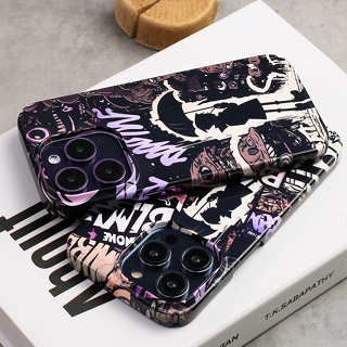 ❤️จัดส่งทันที❤️เคสไอโฟน11/12/13/14 Pro max เคสบาง สไตล์กราฟฟิตี Dark Hard Case For iPhone 11,12,13,12PM,13PM,14PM