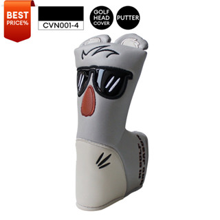 [11GOLF] Golf Putter Head Cover ลายหมีใส่แว่น (1Pcs.) For Blade Putter รหัสสินค้า CVN001-4