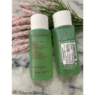 Clarins Toning Lotion With Iris Alcohol-Free โทนเนอร์เพื่อผิวมัน 100ml ป้ายไทย