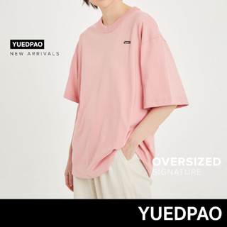 Yuedpao No.1 เสื้อยืดSignature Oversize Summer ผ้าหนาทรงสวย ยับยากรีดง่าย รับประกันไม่ย้วย 2 ปี สี  Rose