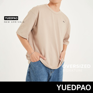 Yuedpao No.1 เสื้อยืดSignature Oversize Summer ผ้าหนาทรงสวย ยับยากรีดง่าย รับประกันไม่ย้วย 2 ปี สี Earth