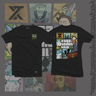 เสื้อยืดอะนิเมะ Xtraterrestrial- สไตล์เกม GTA คอลเลคชั่นเทรนดี้ แขนสั้น