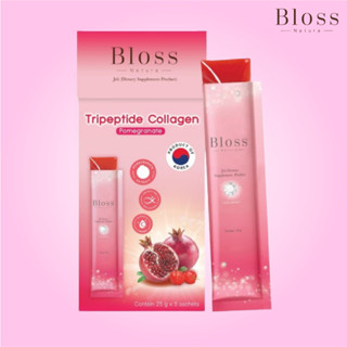 Bloss Jeli Bright Booster 25g. 5 pcs. (บลอสส์ เจลิ ไบร์ท บูสเตอร์ ) เจลี่สีแดง ผิวขาว กระจ่างใส ผิวออร่า