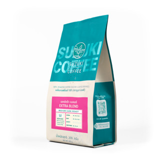 กาแฟคั่วเข้ม สูตรชงกาแฟเย็น Extra Blend SUZUKI COFFEE