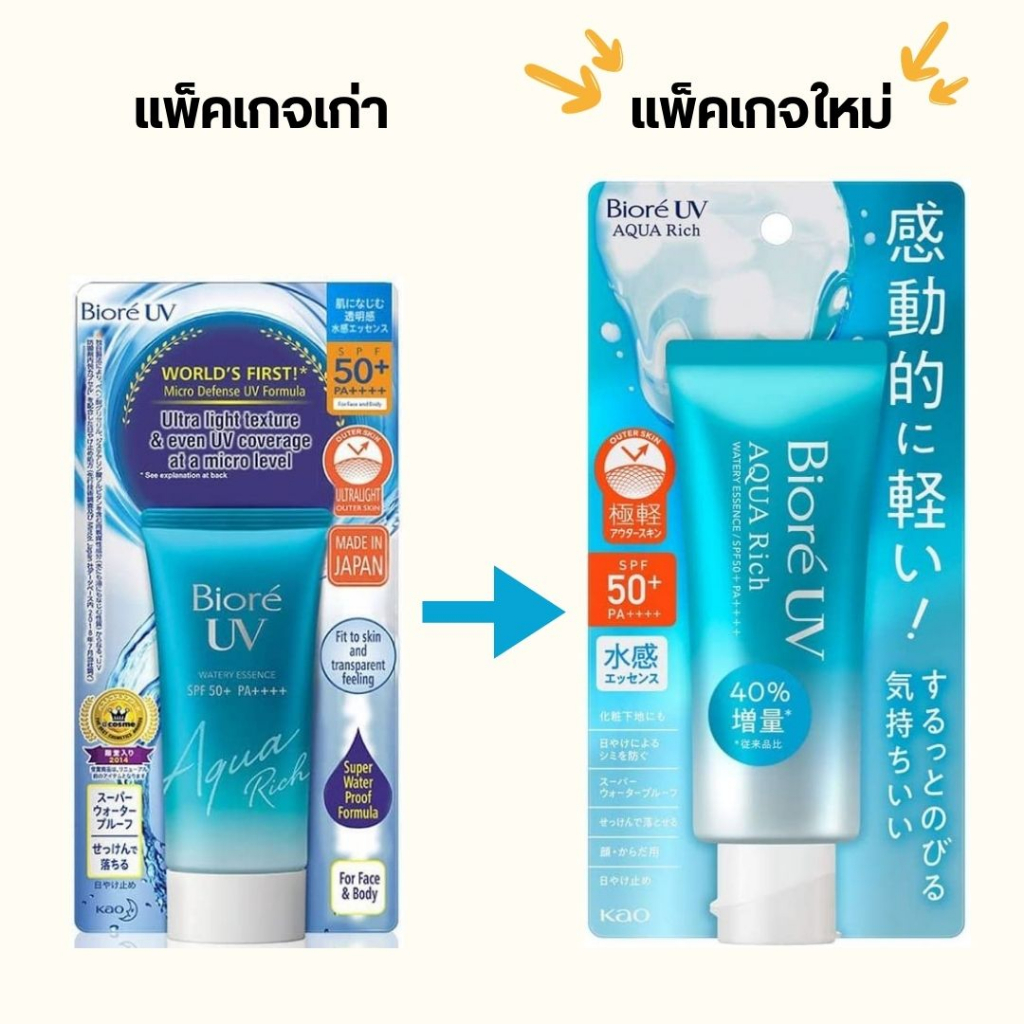 Biore UV Aqua Rich Watery Essence กันแดดจากญี่ปุ่น