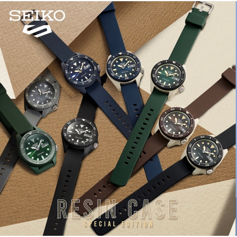 SEIKO5 Sport Automatic  Resin Case Special Edition รุ่น SRPG73K/SRPG75K/SRPG77K/SRPG79K/SRPG81K/SRPG83K/SRPG85K/SRPG87K