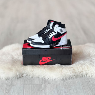 AJ Mid " Black White Red "