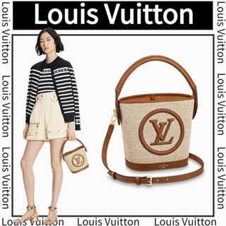 หลุยส์วิตตอง Louis Vuitton  SAC PETIT BUCKET/กระเป๋าสตรี/กระเป๋าสะพายข้าง/กระเป๋าสะพาย/รูปแบบล่าสุด/รับประกันของแท้