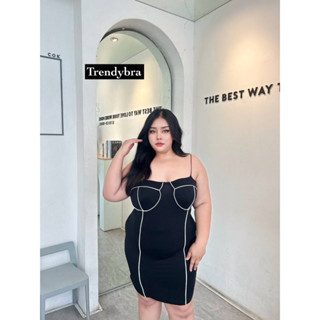 🎈Plussize เดรสคนอ้วน🎈 2 ไซส์ L40-46 XL46-50